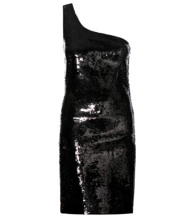 Saint Laurent Sequin Embellished Mini Dress In Eoir | ModeSens