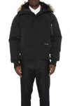 Canada Goose Black Down Chilliwack Bomber Jacket In Black