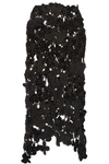 SIMONE ROCHA Metallic crocheted midi skirt