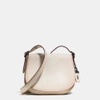 Coach Glovetanned Saddle Bag 23 In Chalk/black Copper