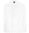 GIAMBATTISTA VALLI Lace-embellished silk shirt
