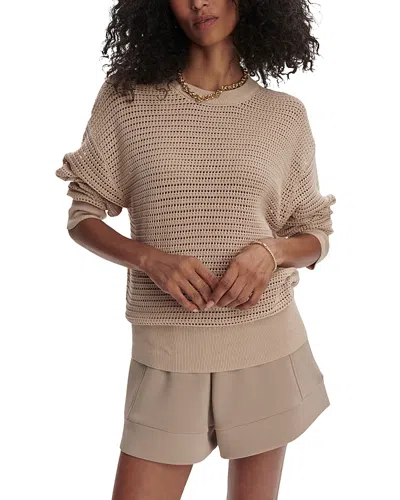 Varley Kershaw Open-knit Sweater In Moonlight