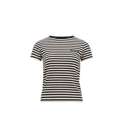 Moncler Cotton Crew-neck T-shirt In Black
