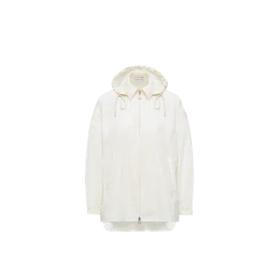 Moncler Overshirt Hooded Detachable Hood In White