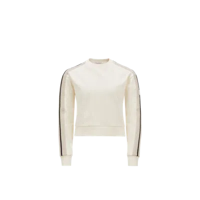 Moncler Women Logo Motif Sweatshirt In Neutral