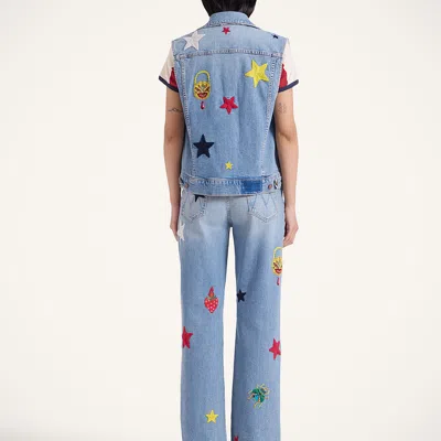 La Doublej The Maven Sneak Jeans In Star Of The Show Blue