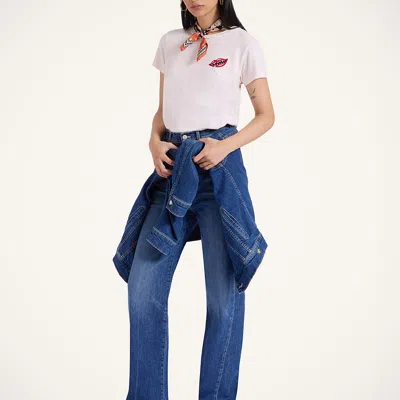 La Doublej The Tune Up Maven Sneak Jeans In Middle Child Blue