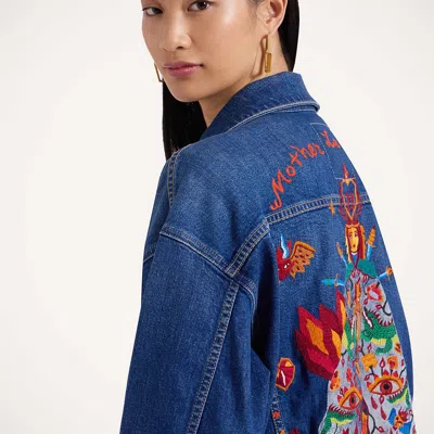 La Doublej The Drop It Drifter Jacket In Always On Top Blue