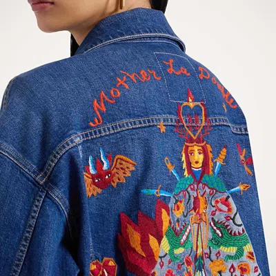 La Doublej The Drop It Drifter Jacket In Always On Top Blue