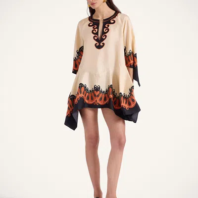 La Doublej Malibu Mini Dress In Multi