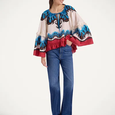 La Doublej Boho Blouse In Multi
