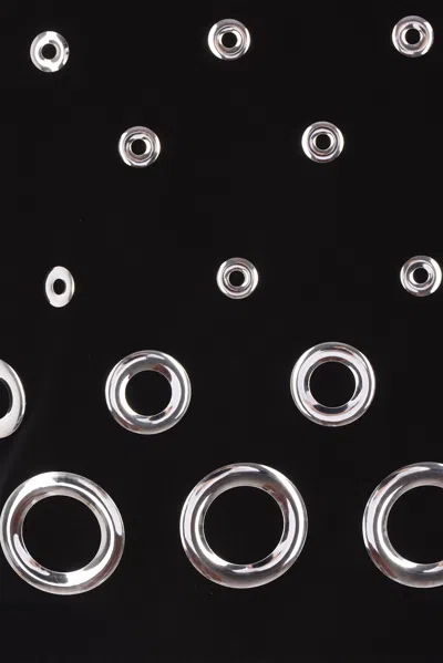 Rabanne Embellished Solid Jersey Second Skin Top In Black