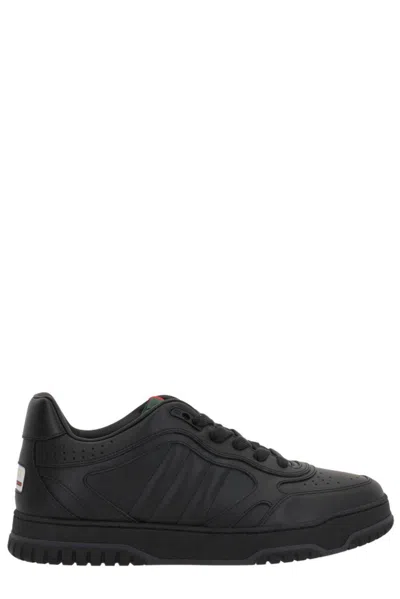Gucci Re-web Sneakers In Black