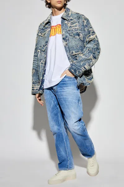 Dsquared2 Slogan T-shirt In White