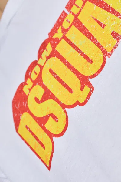 Dsquared2 Slogan T-shirt In White