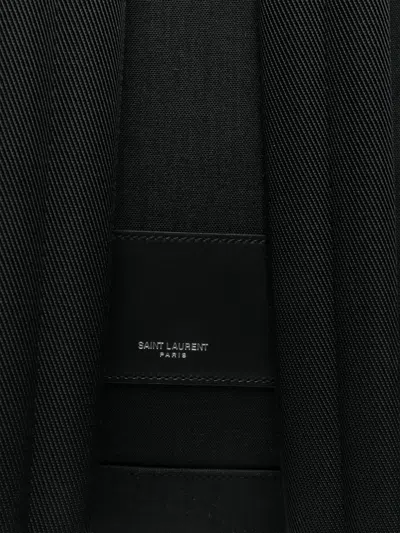 Saint Laurent Leather Coco Backpack In Black