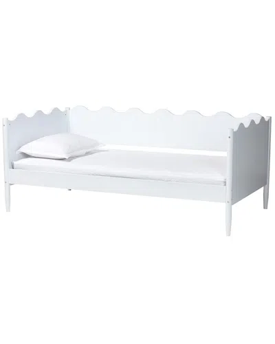 Baxton Studio Malaya Modern Twin Daybed With Scalloped Edges