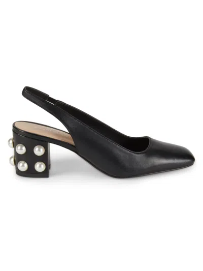 Stuart Weitzman Jute 60 Block Heel Slingback Pump In Black