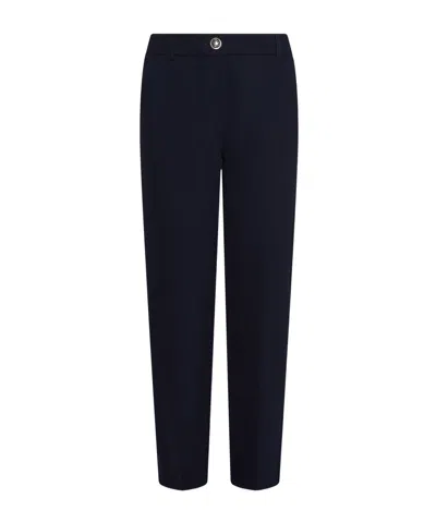 Marella Stretch Chino Trousers - Navy In Black