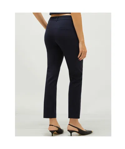 Marella Stretch Chino Trousers - Navy In Black