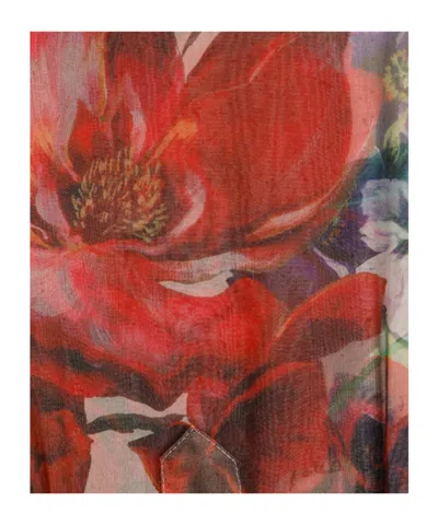 Dolce & Gabbana Floral-print Silk Shirt In Multicolor