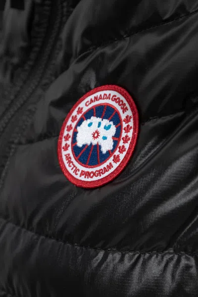 Canada Goose Black Feather Down Hybridge Lite Padded Gilet In Black
