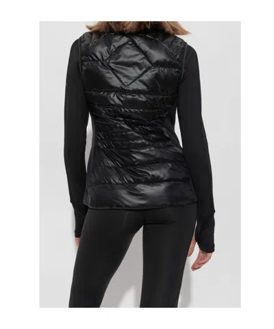 Canada Goose Black Feather Down Hybridge Lite Padded Gilet In Black