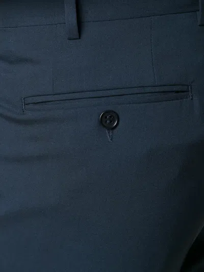 Canali Belt Loops Slacks In Blue