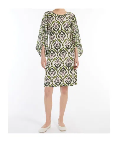 Weekend Max Mara Floral Pattern Dress In White
