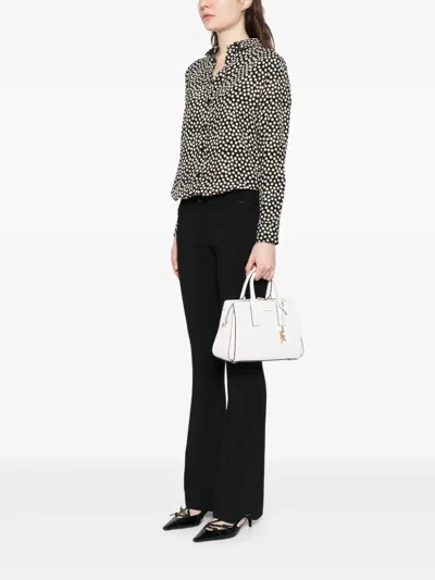 Michael Kors Top Handle Shoulder Bag In White