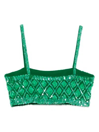 P.a.r.o.s.h Gild Top In Green