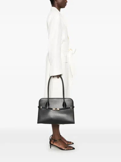 Furla Goccia Dome L Shoulder Bag In Black