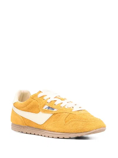 Autry Mineral Yellow Windspin Sneaker In Yellow