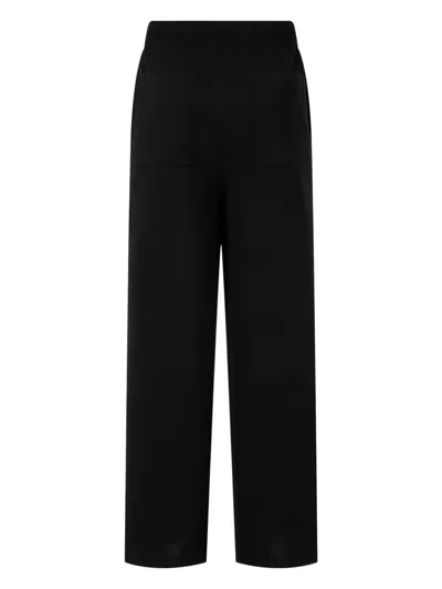 Studio Tomboy Fine-knit Track Pants In Black