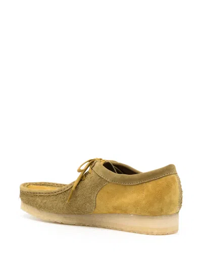 Clarks Wallabee Olive Combination In Multi