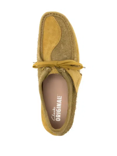 Clarks Wallabee Olive Combination In Multi