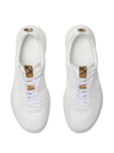 Burberry Men Matrix Sneakers In White