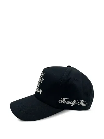 Family First Cotton Cap In Black
