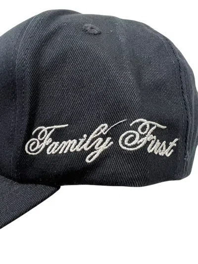 Family First Cotton Cap In Black