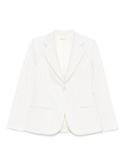 P.a.r.o.s.h Parosh Single-breasted Blazer Jacket In White