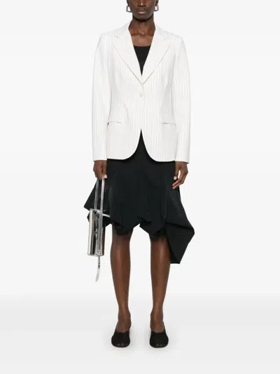 P.a.r.o.s.h Parosh Single-breasted Blazer Jacket In White