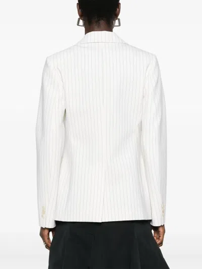 P.a.r.o.s.h Parosh Single-breasted Blazer Jacket In White