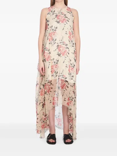 真丝超长连衣裙