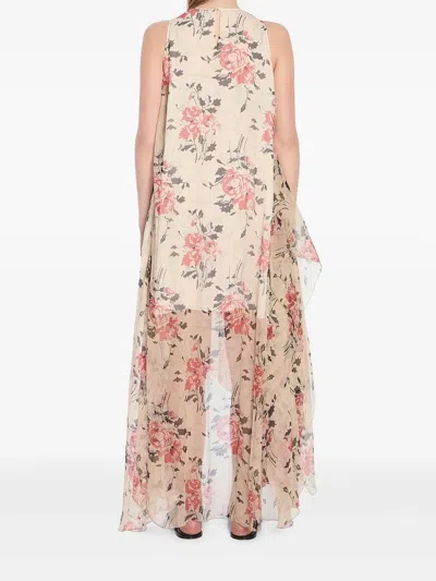 真丝超长连衣裙