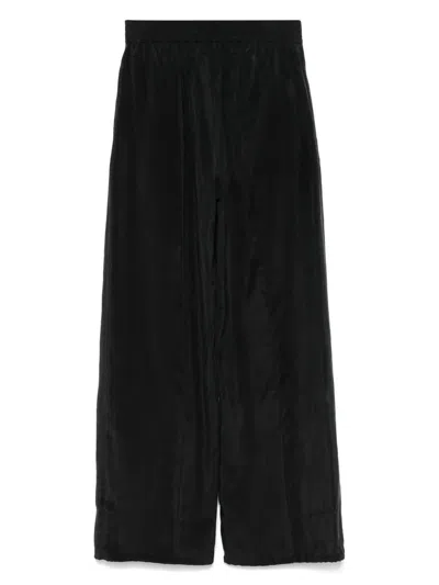 Another Tomorrow Drawstring Trousers In Black