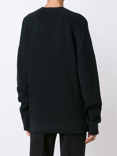 Shop Lemaire Ribbed Jumper - Blue