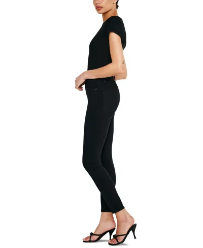 Good American Ood Waist Crop Skinny Jeans In Black