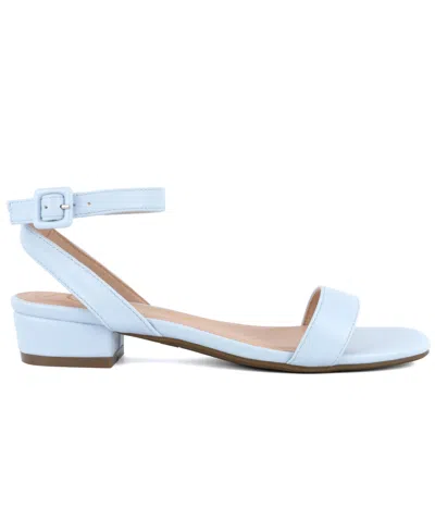 Sugar Women's Umpire Ankle Strap Block Heel Sandals In Light Blue