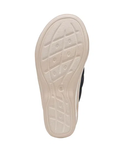 Bzees Serenade Slide Sandal In Navy Blazer Fabric