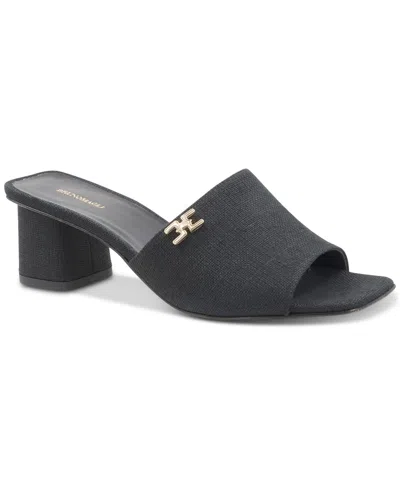 Bruno Magli Women's Alessandra Dress Sandals In Black Linen